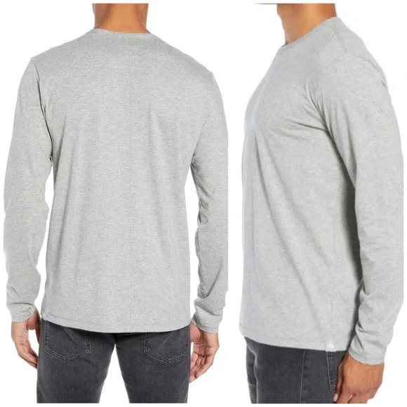 Rag & Bone Classic Long Sleeve Tee Heather Grey - Picture 7 of 16